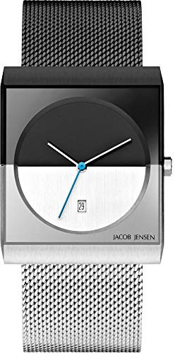 Jacob Jensen HerrenArmbanduhr Analog Quarz Edelstahl JJ515