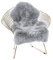 Pauwer Faux Lambskin Sheepskin Rug Longhair Faux Fur Faux Fleece Chair Sofa Cover Seat Pad Soft Shaggy Decor Fur Area Rug Floor Carpet