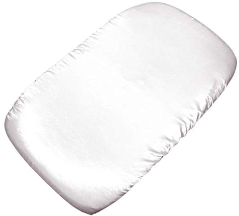 Mane by Tim & Tam Drap-housse en satin pour berceau Blanc