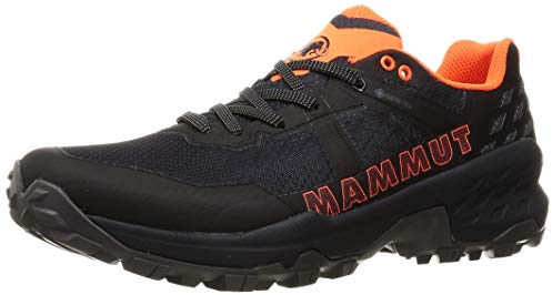 Mammut Sertig II Low GTX Men | Wanderschuhe für Herren, Outdoor Schuhe, Wasserdichte Sportschuhe, Gore-Tex Trekkingschuhe, Leichte Bergschuhe, Für Sport & Hiking | Black-Vibrant Orange, 10