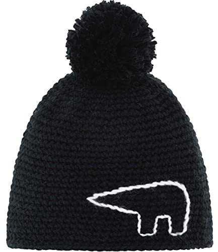 Eisbär Jay Pompon MÜ schwarz/Stick: White