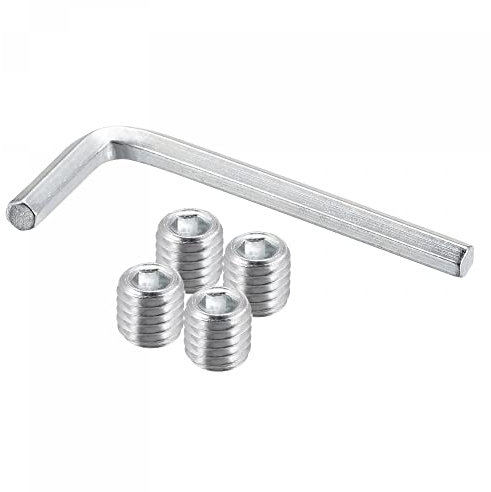 sourcing map Dumbbell Inner Hex Nut, 4Pcs M8 x 1.25mm Lock Collar Screw for Barbell Dumbbell Weight Lifting
