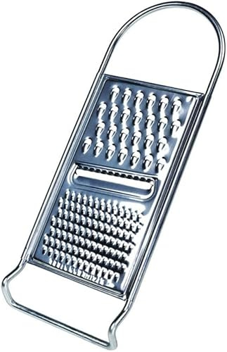 Stainless Steel Kitchen Grater 3 Way Flat Hand Grater Cheese Nutmeg Zest with Handle, Sharp Teeth Carrot Potato Peeler Fruit Vegetable Cheese Slicer