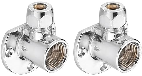 Cornat TEC582614 Wandscheibe 1/2 Zoll x 10 mm, chrom (Packung mit 2)