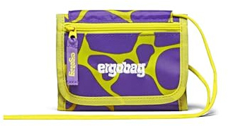 ergobag Brustbeutel | Für Kinder mit Kleingeldfach, Sichtfenster, Klettverschluss und Umhängeband, ideal für Ausflüge, Schule und unterwegs