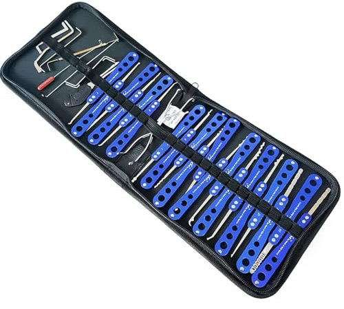 Locksmith Tools Klom Kit de crochetage de serrure 20 en 1 pour crochetage de porte