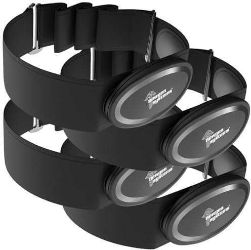Newgen Medicals Brust-Herzfrequenzmesser: 4er Smarter Brustgurt mit Herzfrequenz-Sensor, ANT+ und Bluetooth (Sport-Herzfrequenz-Brustgurte, Pulsmessergurte)