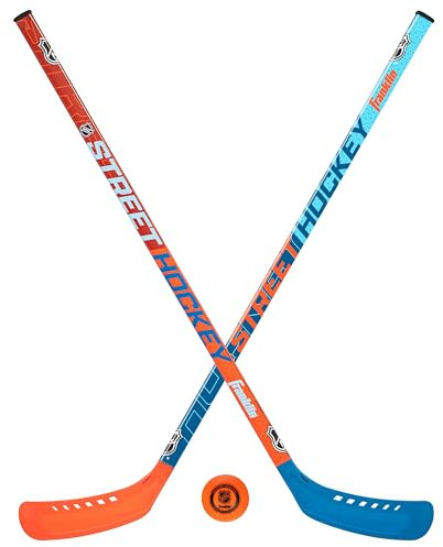Franklin Sports Unisex, Teenager NHL Street Hockey Starter Set, orange/blau