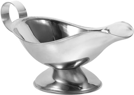 Cabilock Tasse À Sauce En Acier Inoxydable Avec Poignée Robuste 21 X 9 5 X 8 Cm Pour Servir Des Vinaigrettes Et Des Sauces