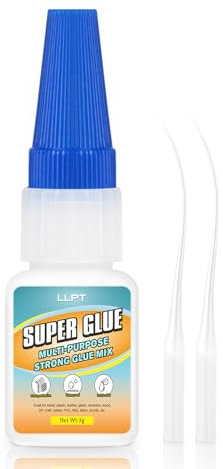 LLPT Super Glue | Net 3g | Clear All Purpose Superglue with Anti-Clog Cap | Super Fast Strong Thin Adhesive Professional | Plastic Metal Ceramic Glass Leather DIY Craft (LSG003-1) | 1 Pack