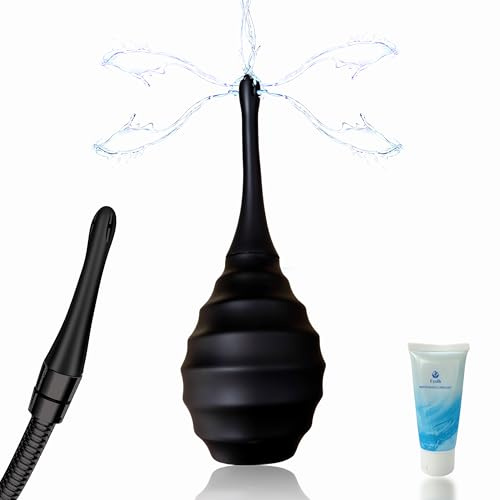 Klistier-Dusche Anti-Rückfluss, Loch Irrigator, wiederverwendbare Unisex Klistier-Dusche Vaginal-Reinigung Kit (mit Gleitmittel)