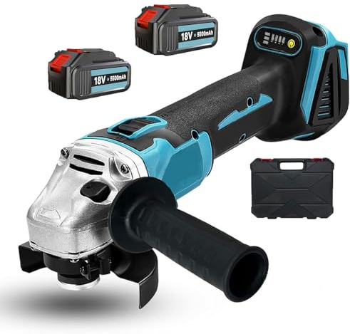 Akku Winkelschleifer 125 mm Kabellos,Kompatibel mit Makita 18V Akku,Ersatz für DGA504Z, DGA504Z，8000 RPM Bürstenloser Motor Kabelloser Winkelschleifer zum Schneiden, Schleifen, Polieren, usw.