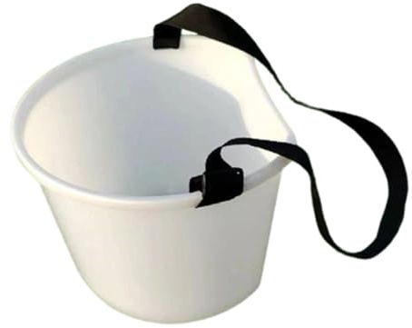 Gralara Panier de Fruits avec Sangle Réglable, Seau de Cueillette Portable et Polyvalent en Plastique Épais, Conteneur de Rangement pour Cour Agricole/Vergers/Potagers/Pelouses