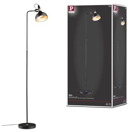 Paulmann 78480 Stehleuchte Juna E14 max. 20W Schwarz matt, Champagner Metall