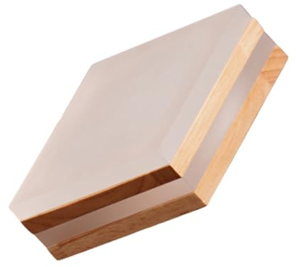 ELAYARD Base Apilable Luminosa LED de Acrílico y Madera 3W Luz Cálida y Regulador Táctil Soporte Decorativo para Bonsáis Escritorio y Dormitorio Iluminación Ambiental Práctica