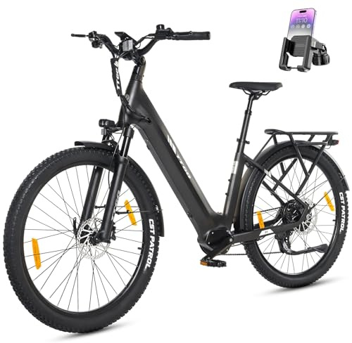 ttgo Z3 E-Bike, 27,5 Zoll Elektrofahrrad für Damen und Herren, E-Citybike mit 250W Motor, 48V 15Ah Akku, bis zu 120 km Reichweite, 7-Gang Schaltung, LCD Display, City E-Bike