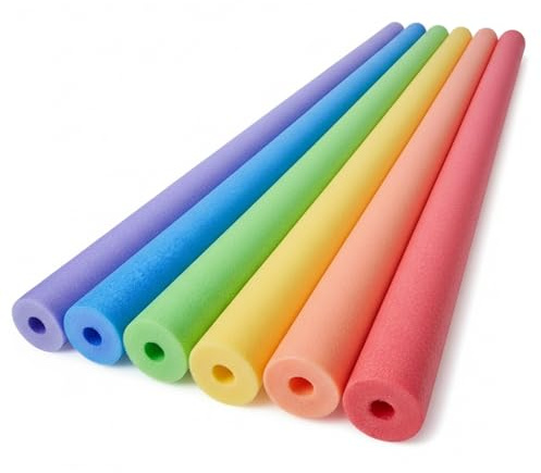 Confezione da 6 tagliatelle colorate per piscina Schiuma lunga 47, 2 pollici per giochi d'acqua in piscina per bambini Adulti Divertimento in famiglia