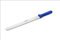 thermohauser Bäckermesser (Stahl, rostfrei), einseitiger Wellenschliff, mit blauem Kunststoffgriff, Klinge: 31 cm, Blauer Griff