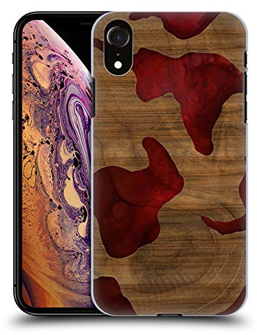 Head Case Designs sous Licence Officielle Alyn Spiller Feu Bois Et Résine Coque Dure pour l'arrière Compatible avec Apple iPhone XR