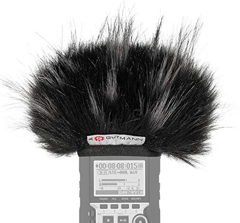 Gutmann Mikrofon Windschutz Fell für Olympus DM-550 Premium Edition Star mit Innenfutter, Outdoor Handgefertigt in Deutschland
