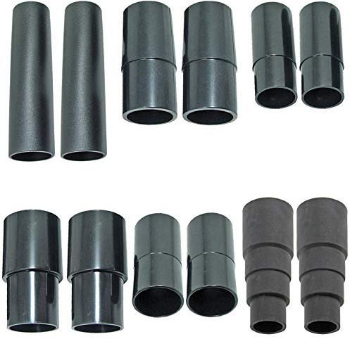 Spares2go Sander Planer Dust Extractor Power Tool Adapters for Hoover Vacuum Cleaners (Pack of 12, 26mm, 30mm, 32mm, 35mm, 38mm)