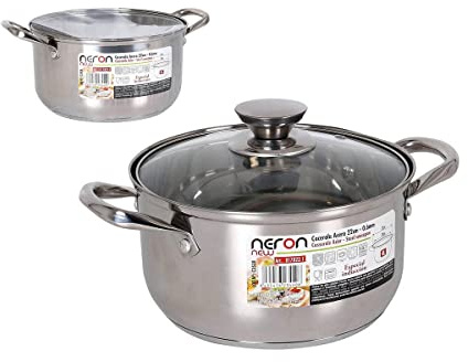 CACEROLA 20 cm4 L Induktion mit Deckel New Nero, Bunt