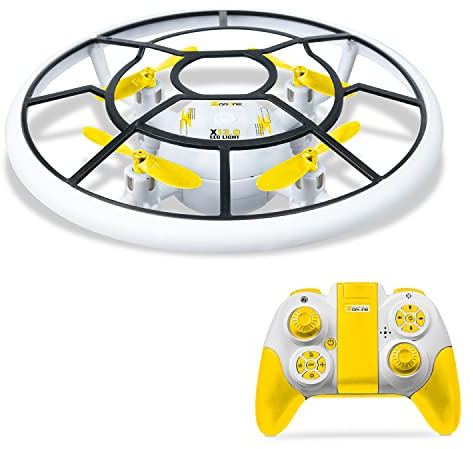 MONDO Motors 63709 X13.0 LED LIGHT RC UFO Hubschrauber mit LED Lichtflugzeug Fliegendes Spielzeug für Kinder 3 4 5 6 7 8 Jahre Ferngesteuertes Spielzeug