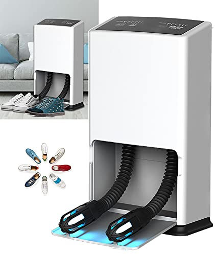 Portable Home Shoe Dryer,Electric 205W Household Electric Boot Dryer UV Sterilization Device Ozone Deodorization Shoe Drying Machine, Dual Timing Function, Silent, High Efficiency And Energy Savi