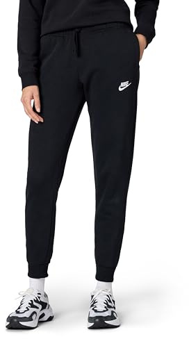 NIKE DQ5191-010 W NSW Club FLC MR Pant Std Pantaloni Sportivi Donna Black/White Taglia 2XL-T