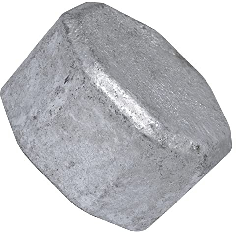 AERZETIX - C65032 - Tappo Filettato Femmina 1 1/4 in Ghisa con Finitura Zincata per Tubo Idraulico Riscaldamento Installazione Sanitaria di Acqua Sistema di Trattamento dell'Acqua