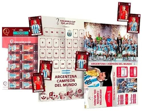 Panini FIFA World Cup Qatar 2022 Offizielle Stickerserie – Winner Complete Set – Maxi Poster + 30 Sticker