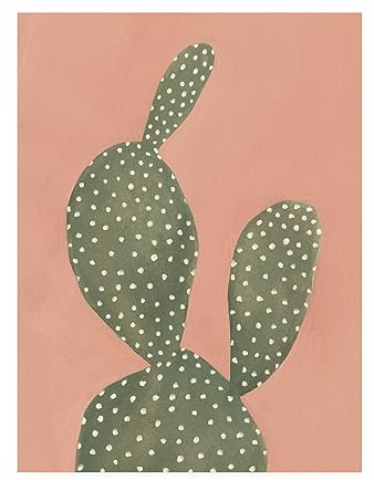 Emma Scarvey 'Coral Cacti I' Canvas Art