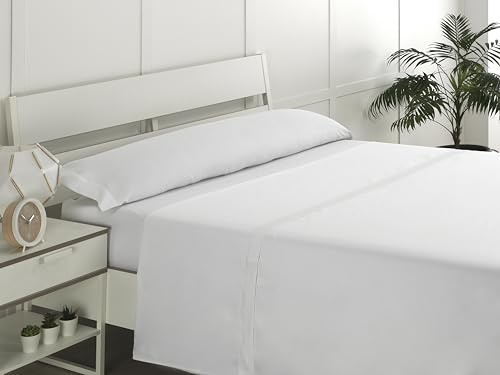 SABANALIA Juego de Sabanas 105 x 190 Luxurys 400 Hilos | 100% Algodón Egipcio Peinado de Máxima Calidad | Satén | 3 Piezas | 1 Sábana Encimera, 1 Sábana Bajera y 1 Funda de Almohada | Sabanas Cama 105