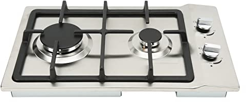 2Gas Stove Gas Cooktop 2.5KW 2.3KW LPG NG Dual Fuel Built in Gas Hob Thermocouple Protection for RV Yacht Van