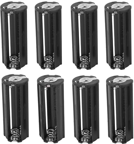Gokelomg 8 pièces Support de Pile Noir pour 3 Piles AAA 1,5 V Lampe