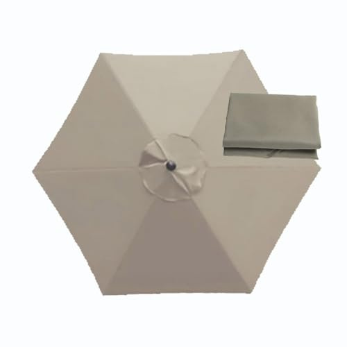 BEEGMA Sun Umbrella Replacement Cloth 6 Arms/8 Arms Replacement Parasol Canopy Cover 2.0m 2.30m 2.50m 2.70m 3.0m Outdoor Patio Garden Umbrella Canopy (Color : Top, Size : 2.50m/8.2FT-6Ribs)
