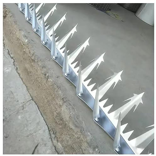 Pinchos de pared para exteriores, pinchos de paloma, pinchos de metal, alambre de púas, tiras antirrobo para barandilla de techo, picos de valla de seguridad