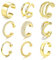 JeweBella 9Pcs Ear Cuff Set für Damen Fake Ohrringe Ohrklemme 14K Gold Earcuffs Einstellbar Ohrclips Damen Ohne Ohrlöcher Knorpel Ohrmanschette Clip Ohrringe Non Piercing Gold/Silber/Roségold/Schwarz