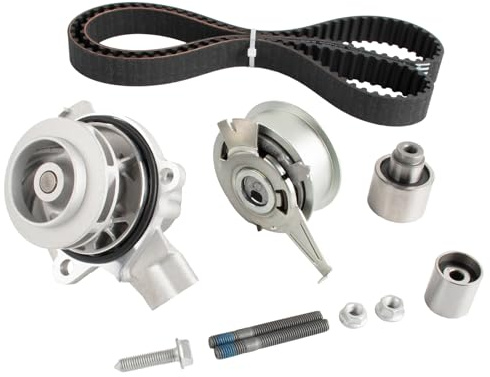 KP15678XS Zahnriemensatz und Wasserpumpensatz Timing Belt & Water Pump Kit Ersatz für 2014-2018 A1 A3 A4 A5 A6 Q3 Q5 TT Golf Polo Leon Toledo Ibiza Superb Transporter Passat 5678XS T43245 788313321