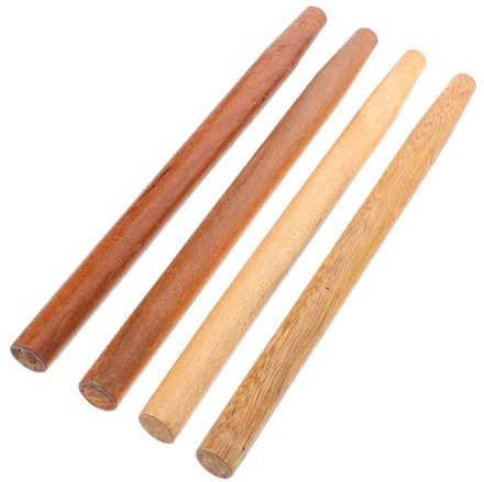 TOGEVAL 4pcs Wooden Handle for Shovels and Hoe Replacement Tools Handle for Garden Tools Versatile Use Farm Work