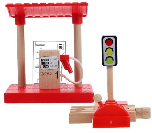 SUPVOX Modelli Stazione Servizio Da Te Blocco Sollevabile Giocattolo Educativo Per Ragazzo Modelli Tavolo Decorativi