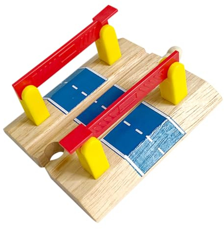 GALPADA Train Track Railway Track Train Railing Barrier Model Plaything Diy Barricade Decorative Road Block Model for Games