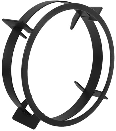 DIYEAH Support Antidérapant pour Wok et Poêle en Métal Mat, Accessoires Universels pour Cuisinière à Gaz, Anneau Robuste Compatible Gammes Gaz, Usage la Cuisine Quotidienne,