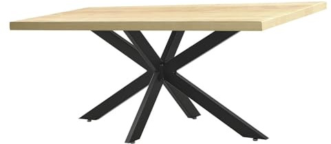 Möbelbeine - Schreibtischbeine - Tischbeine aus Metall, Spider Cross Frame Tischläufer Tischbeine aus Stahl DIY Esstisch oder Konferenztisch, einfache Montage Stahl schwarz Enthält Bodenschu