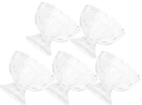 SHINEOFI Set 5 Tazze per Bevande in Vetro Trasparente da 150Ml Coppette da Budino e Coppe Gelato Compatte per Ristorazione Adatte per Yogurt e Succhi Facili da Pulire e Riporre in