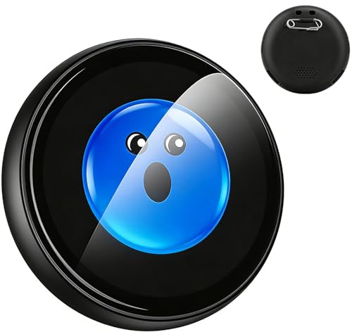 ZNP Digitales Badge, KI-Badge für Gesprächsübersetzungen in 60 Sprachen, Anpassbarer Anime-Stil Digital-Pin mit Dynamischem Touchscreen für Reisen, Beruf und Alltag