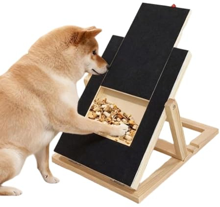 Tabla Rascadora De Uñas Para Perros Recortadora Ajustable | Tabla De do Para Perros Con Un Cajón Para Premios Para Esquina, Salón, Apartamento, Entrada, Dormitorio Y Hogar