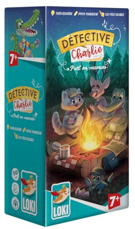 Loki - Detective Charlie : Part en Vacances - Extension 4 Enquêtes - 1-5 Joueurs - 7+ Ans - Version Française
