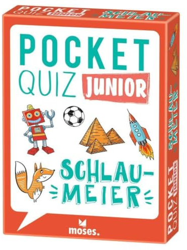Moses. Pocket Quiz Junior – Schlaumeier, Das Kinderquiz mit 100 Fragen und Fakten zum Allgemeinwissen, Für Kinder ab 8 Jahren