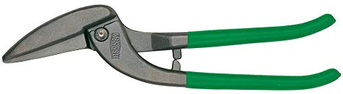 BESSEY Pelikan-Schere D118-300, Gesamtlänge 300 mm, Schnittlänge 62 mm, Griff PVC-getaucht, für lange gerade und durchlaufende Schnitte, Gewicht 0,73 Kg